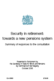 Security in Retirement - responses